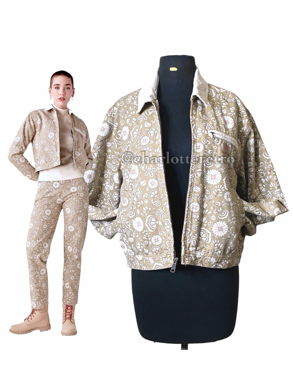 Dickies • Duck Canvas Ellis Cropped Floral Jacket